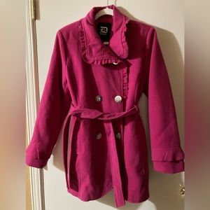 Dollhouse Outerwear Pink Pea Coat.